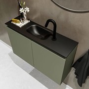 Mondiaz Ture 80cm toiletmeubel army met wastafel urban midden 1 kraangat