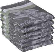 Theedoek jungle – 6 stuks – 50×70 – antraciet