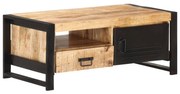 vidaXL Salontafel 100x50x40 cm ruw mangohout