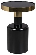 Zuiver Glam Emaille Bijzettafel Zwart - 36 X 36cm.