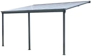 Aluminium terrasoverkapping San Diego 4,3 x 3 CoverTech antraciet