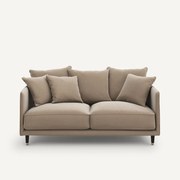 3-zits compacte fluwelen bank, Lazare