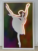 Neon Art White Dancing