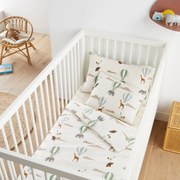 Dekbedovertrek voor babybed, 20% gerecycled katoen, Aubin