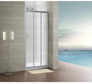 Royal plaza Lila schuifdeur 3 delig 80x190cm chroom helder glas