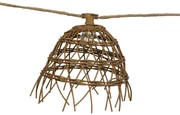 Buitenlamp Lichtsnoer bruin 8m 10-lichts IP44 - Alma IP44 Buitenverlichting rond