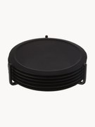 Siliconen onderzetters Plain met standaard, 6 stuks