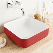 Mondiaz Binx Solid Surface waskom 36x36cm fire / talc