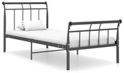 vidaXL Bedframe metaal zwart 100x200 cm