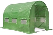 Folietunnel voor groeiende planten 2x3,5m groen  Garden Point