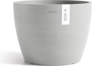 Ecopots bloempot Stockholm 40 - Rond - White Grey -Ø40 x H30 cm