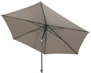 4 Seasons Outdoor Oasis Parasol met taupe doek Ø 300 cm Parasol taupe weerbestendig