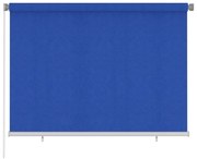 vidaXL Rolgordijn voor buiten 200x140 cm HDPE blauw