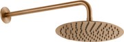 Qisani Flow hoofddouche Ø25cm met douche-arm copper