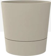 Elho Foss Rond 35 cm Bloempot - Paddenstoel Beige - Designpot met 4,7L Wateropslag