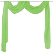 vidaXL Overgordijn doorschijnend voile 140 x 600 cm groen