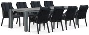 Tuinset 8 personen 300 cm Aluminium/rope Taupe Lifestyle Garden Furniture Verona/Yoko