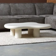 Organische Salontafel Creme Wit - 117 X 90cm.