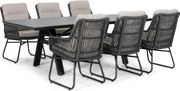 Tuinset 6 personen 230 cm Rope Grijs Lifestyle Garden Furniture Vicente/Monza