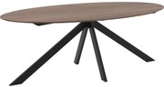 Goossens Excellent Eettafel Ferris Piramide Poot, Ovaal 180 x 110 cm