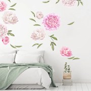 INSPIO Zelfklevend bloemenbehang - Pioenrozen