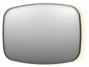 INK SP30 spiegel - 120x4x80cm contour in stalen kader incl indir LED - verwarming - color changing - dimbaar en schakelaar - mat zwart 8409760