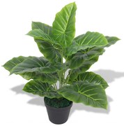 vidaXL Kunst taro plant met pot 45 cm groen