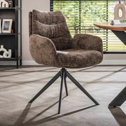 Draaibare Eetkamerstoel Met Pocketvering Taupe