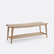 Bank in massief eik, Kioto