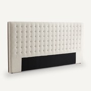 Gestoffeerd badstof hoofdbord L220cm Alezan