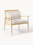 Loungefauteuil Manuell van rubberhout