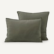 Kussensloop in gewassen linnen, Elina