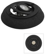 Plafondspot Cecil Embossed Antiek Zwart