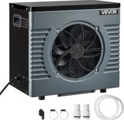 VEVOR zwembadwarmtepomp met een nominaal vermogen van 4160 W, elektrische zwembadverwarming voor bovengrondse zwembaden tot 15 m³, max. COP 5,14, laag geluidsniveau, aardlekschakelaar (RCD), verwarmingstemperatuur 15–40 °C, verwarmings- en koelmodus.