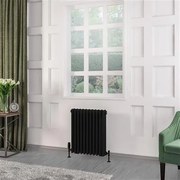 Eastbrook Rivassa 3 koloms radiator 50x60cm staal 898W zwart mat