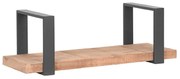 LABEL51 Wandschap Slam M 60x23x20 cm hout/gebrand staalkleurig