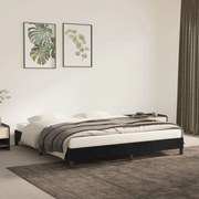 vidaXL Bedframe fluweel zwart 160x200 cm