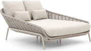 Tuinbed SUNS | Aluminium | Taupe - Naturel - Bruin | Ligstoel tuin | Strandbed  | Kees Smit Tuinmeubelen
