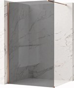 Walk-in douchewand Rea Flexi Grey / Brush Copper 80