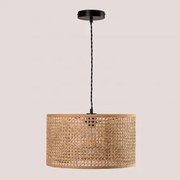 Hanglamp Van Rotan Serri Bruin Natuurlijk - Sklum