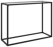 vidaXL Wandtafel 100x35x75 cm gehard glas transparant