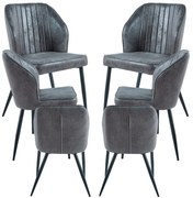 Pakket van 6 Wenye Stoelen