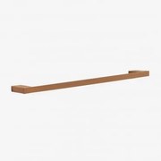 Wandhanddoekhouder Met Stang ↔︎60 Cm Voor Badkamer In Roestvrij Staal Olvam Roze Goud Geborsteld - Sklum