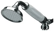 Standaard handdouche m. witte greep chroom