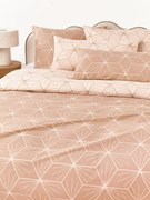 Omkeerbaar dekbedovertrek Ilda met geometrische print