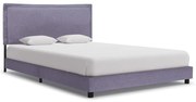 vidaXL Bedframe stof lichtgrijs 140x200 cm