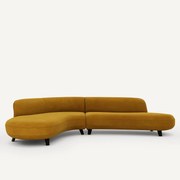 Fluwelen hoekbank, Rosebury, ontwerp Emmanuel Gallina