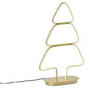 Kerst tafellamp goud kerstboom incl. LED - Arbre