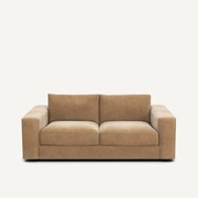 Compacte 3-zitsbank in stonewashed fluweel, SKANDER