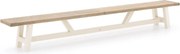 + 10% kassakorting | Picknickbank Bellagio  | Aluminium | 4 personen | Tuinbank Old Teak Greywash/Beige | 260cm | Kees Smit Tuinmeubelen